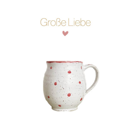 Keramiktasse "Große Liebe" – Bild 2