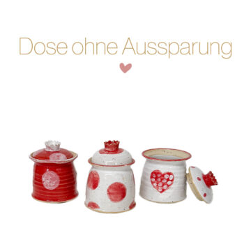 Keramikdose "Pinzessinnen" ohne Aussparung