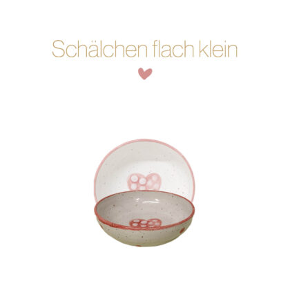 Keramikschälchen flach klein – Bild 3