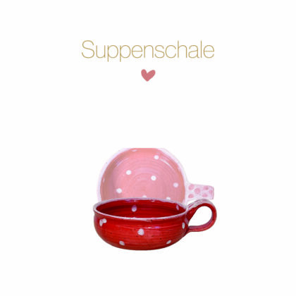 Keramiksuppenschale mit Henkel – Bild 4