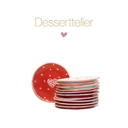 Keramikdessertteller
