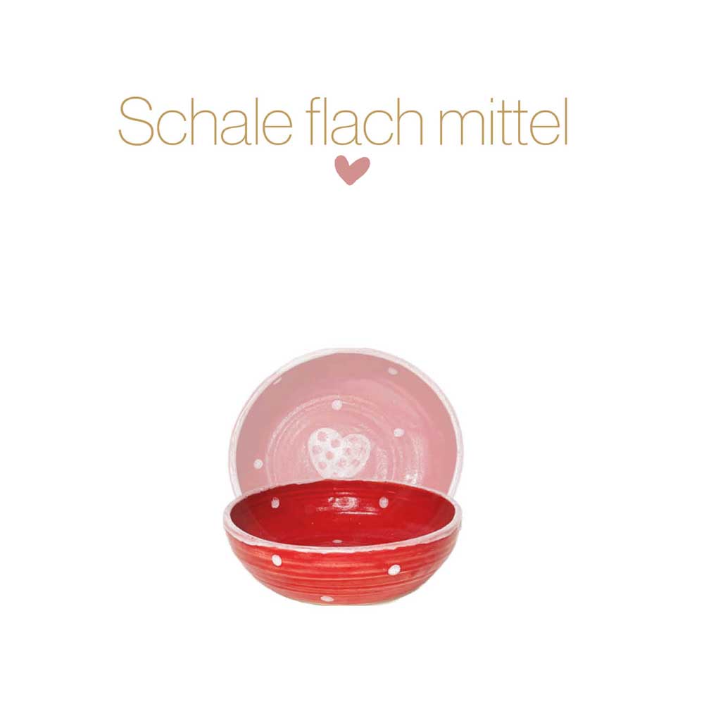 Keramikschale flach mittel – Bild 5