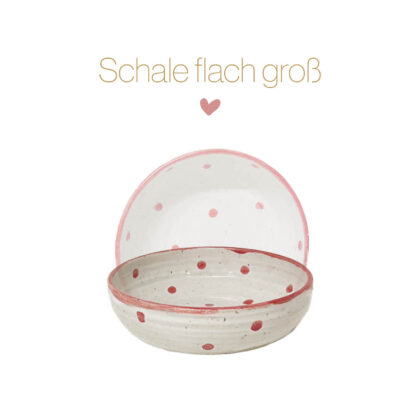 Keramikschale flach groß – Bild 2
