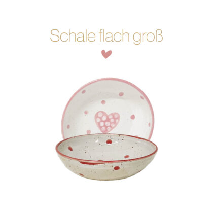 Keramikschale flach groß – Bild 3