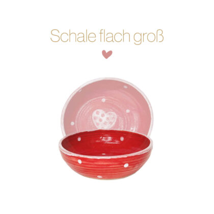 Keramikschale flach groß – Bild 5