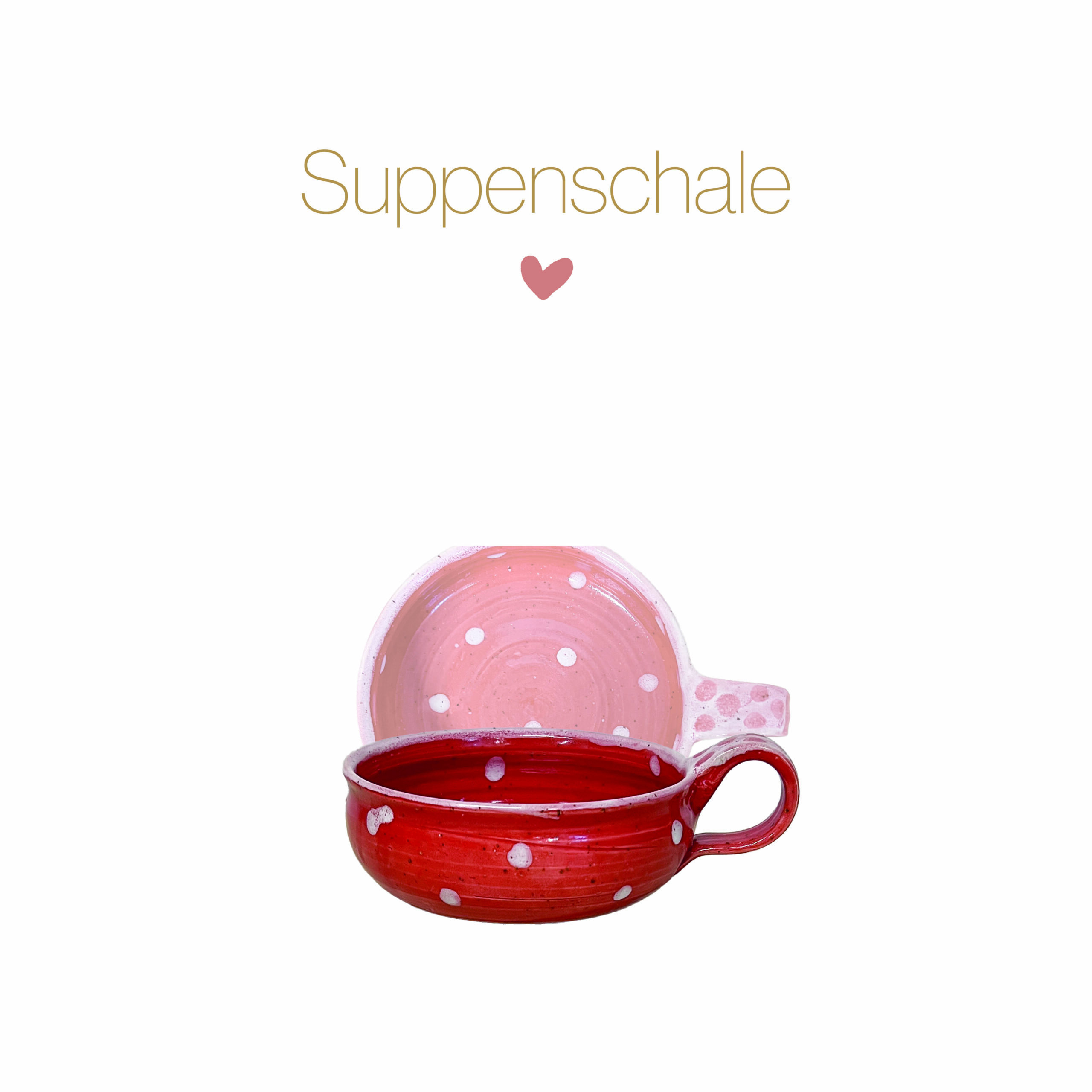 Keramiksuppenschale mit Henkel – Bild 4