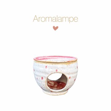 Handgedrehte Aromalampe aus Keramik