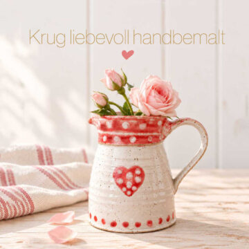 Krug liebevoll handbemalt
