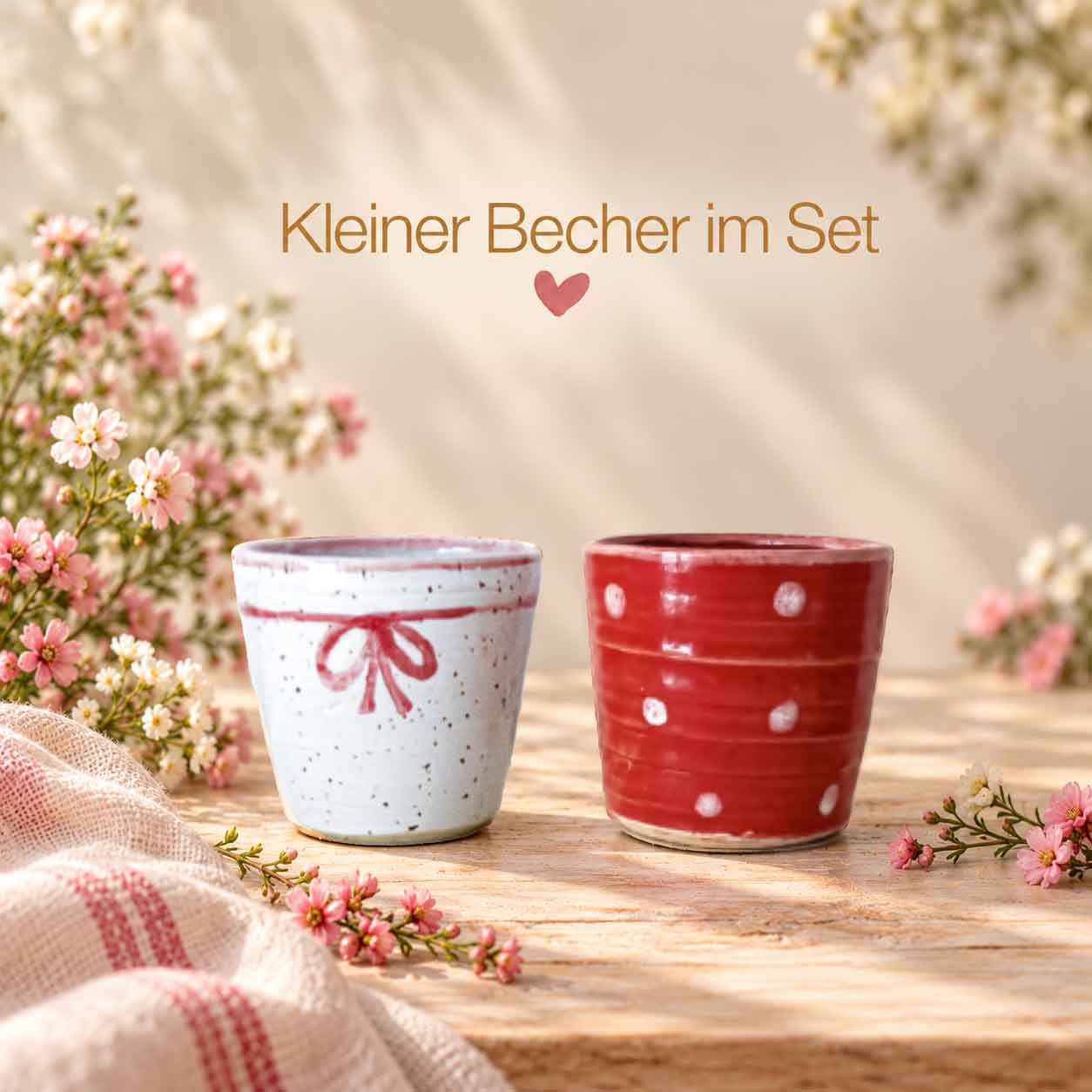 Kleiner Becher im Set