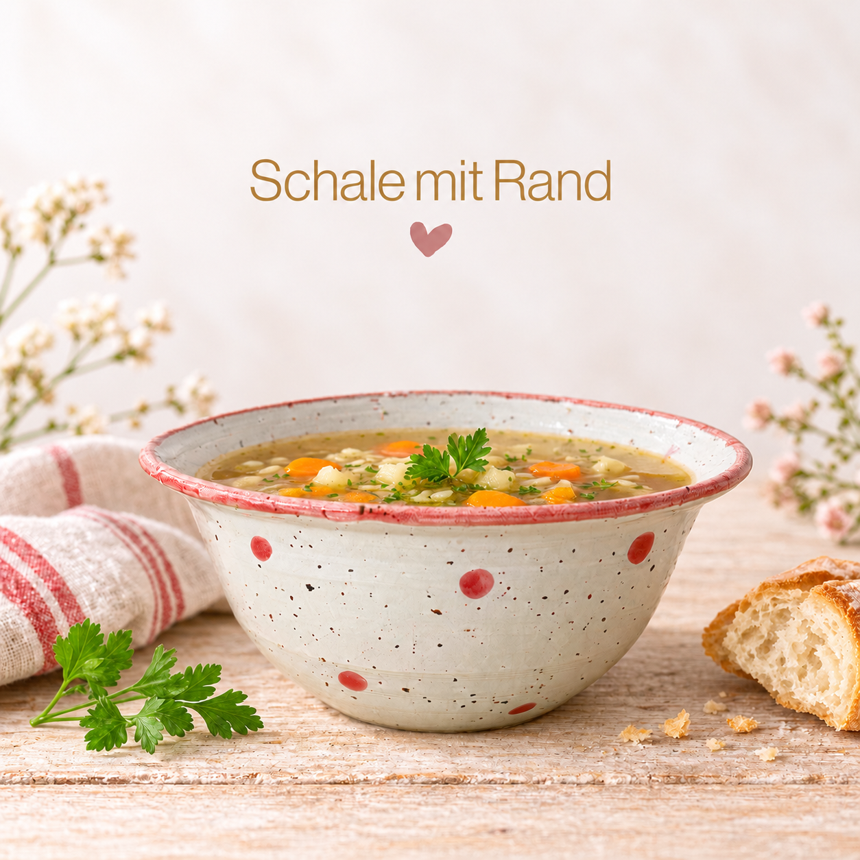 Schale mit kleinen Rand